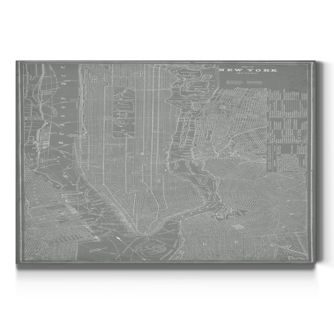 " City Map Of New York " 17 Stories 