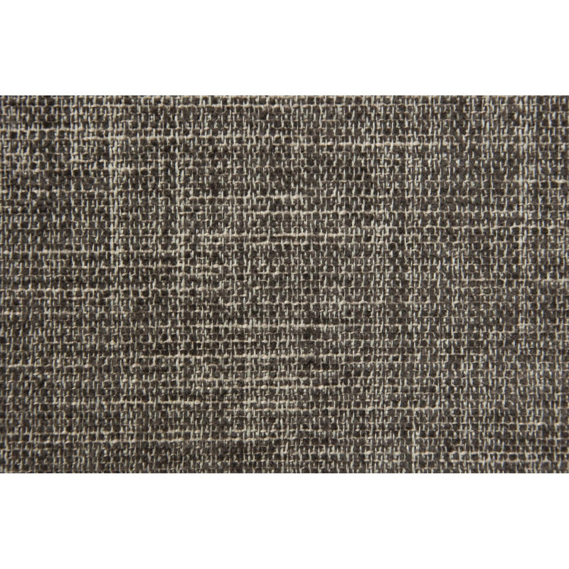 Contemporain, gris, 2 chaises de salle à manger, tissu d'ameublement, coussin en mousse, bois d'hévéa gris foncé, dossier solide, style classique de chambre, rembourré,