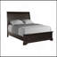 Grand lit-bateau avec design traditionnel et finition acajou pour une élégance intemporelle et un sommeil confortable-902008117