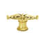 Acanthus leaves large knob with flared foot Romanesque style in Museum Gold finish-1098120278