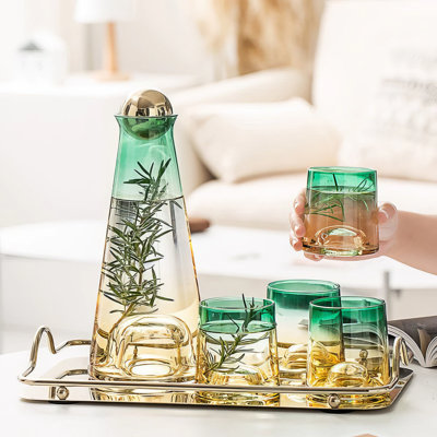 Ansel Glass 6 - Piece Beverage Serving Set