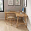 Bureau en bois massif en forme de L-197282308