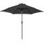 2.5M Garden Parasol Outdoor Patio Tilting Umbrella Crank Handle with Base-117708196