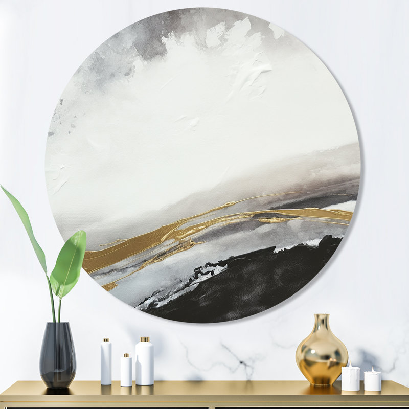 Décoration murale noire en éruption de marbre III, H 36 po x l 36 po x P 1 po