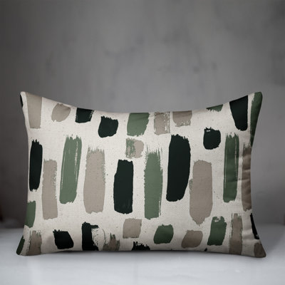 Abstract Outdoor Reversible Throw Pillow