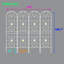 Metal garden trellis set for climbing plants-114504778