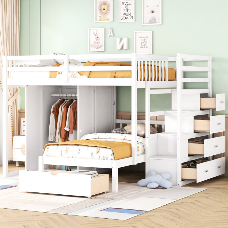 Lit superposé blanc avec rangement - Maximisez l'espace et le confort sur les caractéristiques essentielles du lit simple