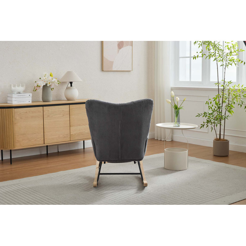 Chaise berçante Modern, Gris foncé