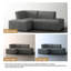 3 Seater Corduroy Seating Component-1299117719