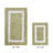 Broshous Premium 100% Cotton 2370 GSM 2-Piece Bath Rug Set, Ultra Plush Tufted Bathroom Mats, Super Absorbent OEKO-TEX® Certified, Reversible, Machine Washable, Spa-Like Comfort, Sage/White-631662321-601390767