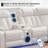 Keeshan 3 - Piece Faux Leather Power Reclining Sectional With Speaker and LED-999850135