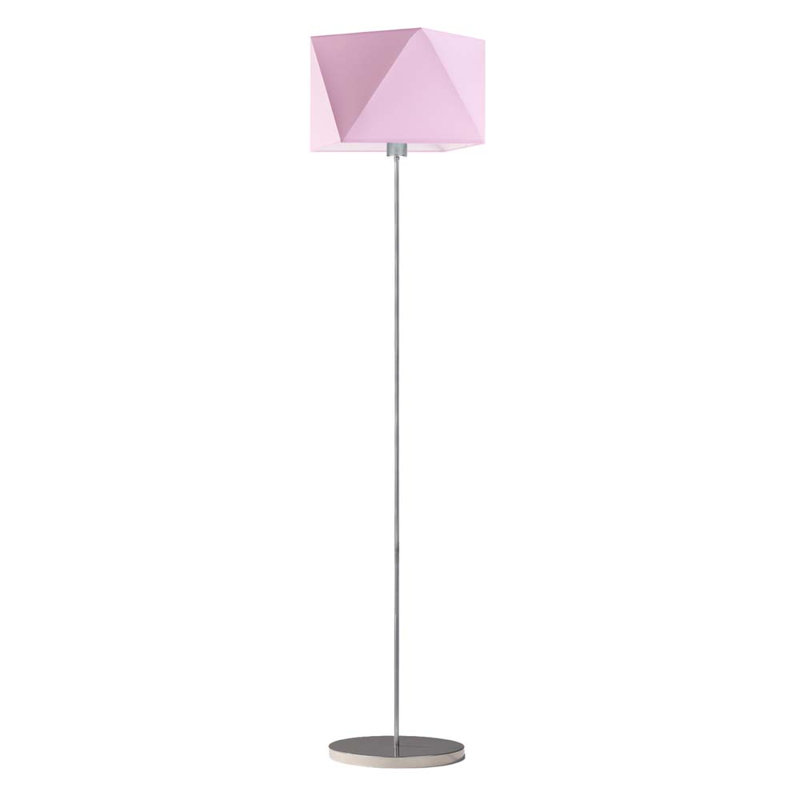 Ayanle 160cm Traditional Floor Lamp, Light Pink, Silver