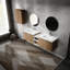 Meuble-lavabo de salle de bain moderne avec armoire d'appoint - apparence élégante 72 po et meuble-lavabo élégant-327880741