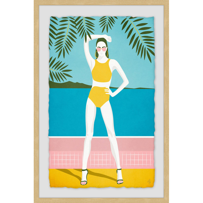 Bikini - Single Picture Frame Print, 30 cm H x 20 cm W x 4 cm D