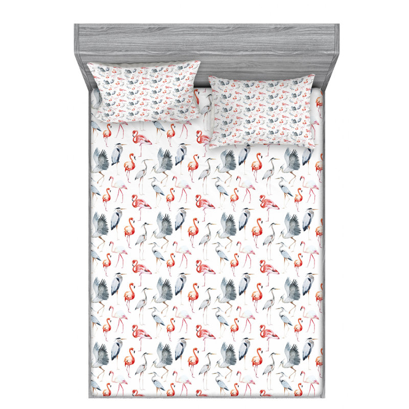 Microfiber Sheet Set, Queen Sheet Set + Fitted Sheet + 2 Pillowcases