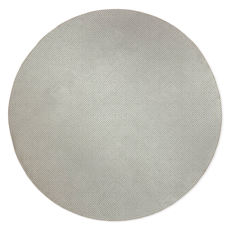 Ikat Spray Non-Slip Outdoor Rug, Round 5'