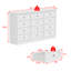 Commode 12 tiroirs avec grande capacité de rangement, commode de rangement large avec glissières en métal et design moderne-1249085946