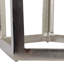 Table d'appoint avec plateau en verre et structure en métal - Décoration moderne pour le salon ou les petits espaces - Table de bout étroite pour la décoration intérieure-1461278590-1461278588