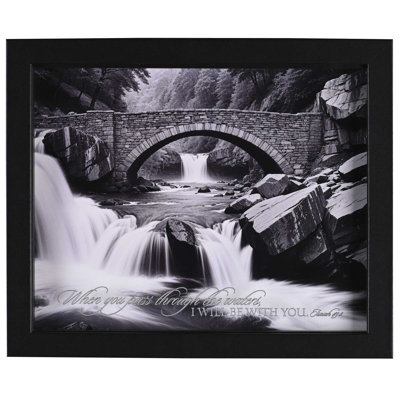 Framed Art When You Pass Waterfall 10x8
