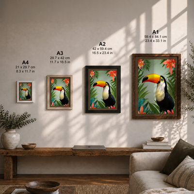 Toucan Tropical - Framed Print