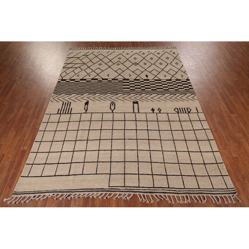 Handmade Wool Moroccan Oriental Rug 8x10