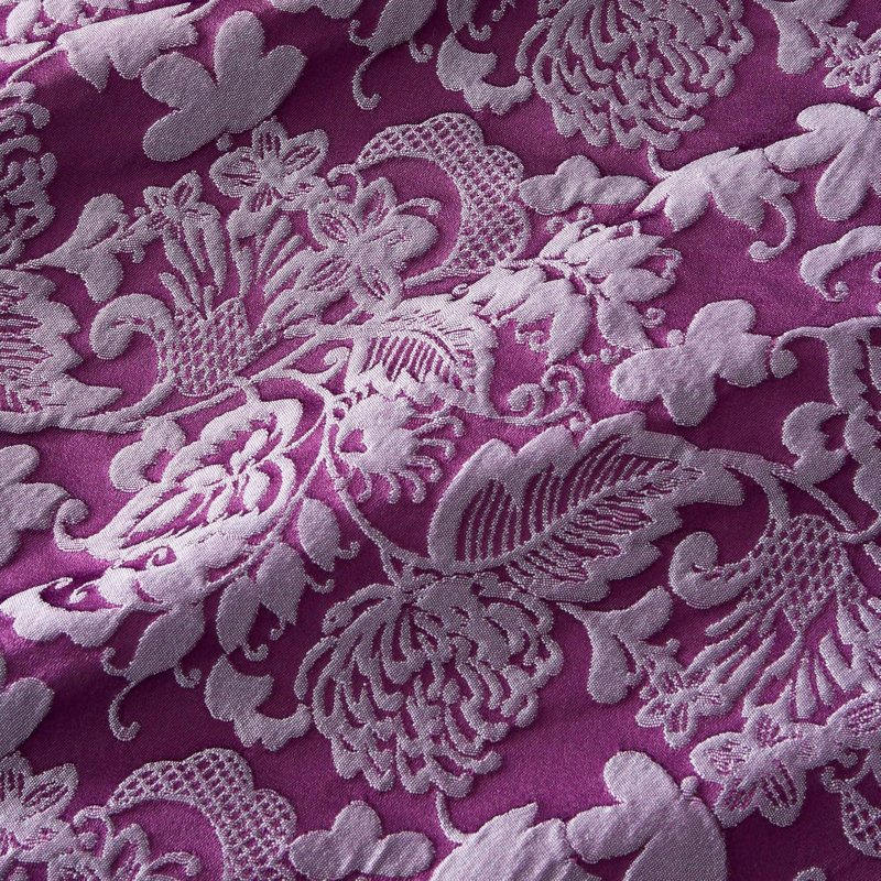 Portfolio Home Sandringham Duvet Cover Set Bedding Set, Purple, King Duvet Cover Set + 2 Standard Pillowcases