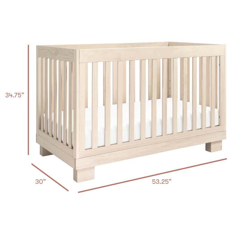 Modo 3-in-1 Convertible Crib, Washed Natural