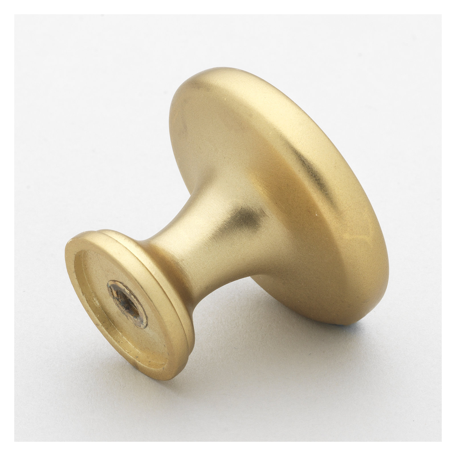 Mushroom Knob Multipack, Brass Gold