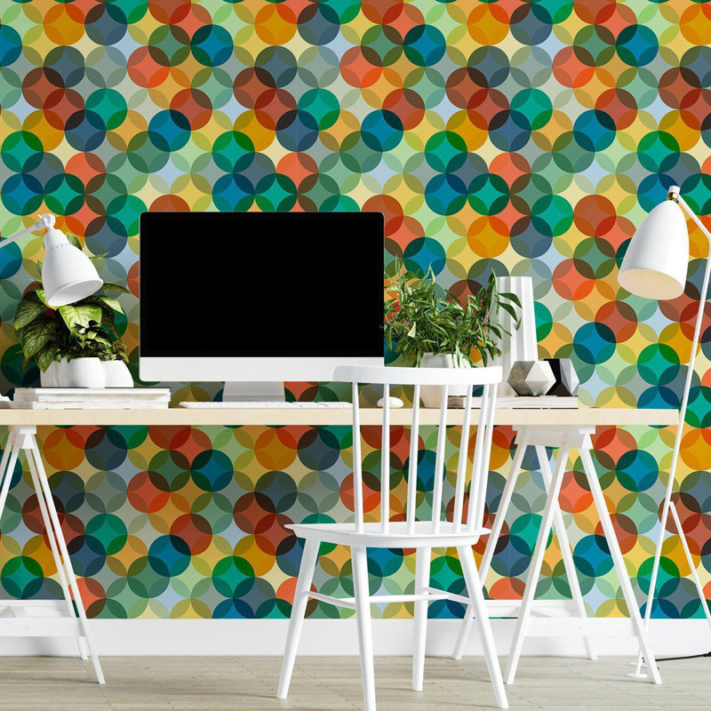 Rouleau de papier peint adhésif L 126 po x l 24 po Ahrend