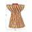 5'' H Paper Mache Tabletop Candlestick