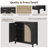 Boho - Rattan Sideboard With Adjustable Shelves-1346660949