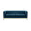 Buker Velvet Square Arms Sofa-372249299-382504803
