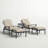 Frazee 5-Piece Adjustable Club Chair Conversation Set w/ Cushions & 24'' Round Ice Bucket End Table