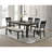 Black Gray Fabric Upholstered Bench For Munch - Solid Wood, Contemporary Look Kitchen Dining Area Upholstered, Wood