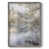 Toile encadrée argent patiné