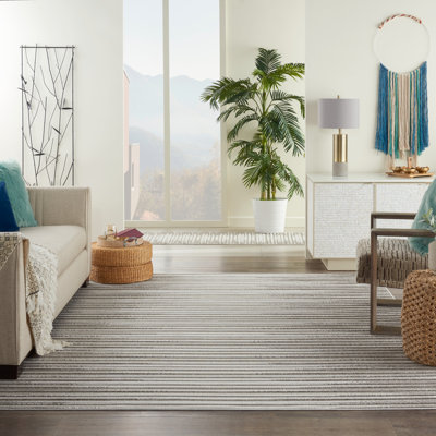 Tapis d'intérieur / extérieur gris Bessoir
