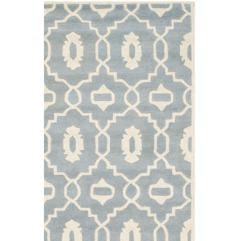 Carolene Hand Tufted Wool Geometric Rug, Runner 2'3" x 7'