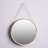 Raquel Modern Glam Round Plastic Wall Mirror 17.5 Inches-1578065825