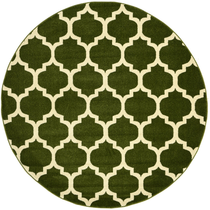 Molly Geometric Indoor Rug, Round 6'1"