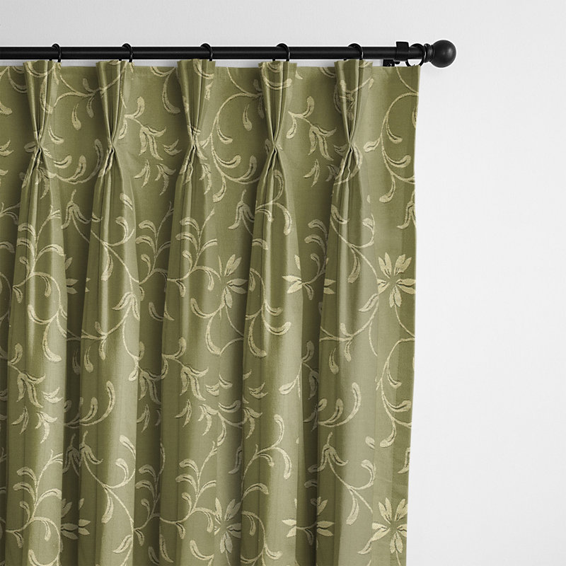 Rideau en mélange de coton Selby, L 20 po x L 120 po