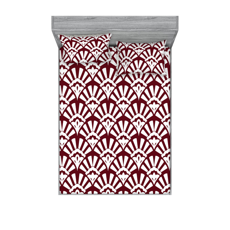 Drap-housse et taie décorative femme Ambesonne, Ensemble de draps pour grand lit avec 2 taies d'or