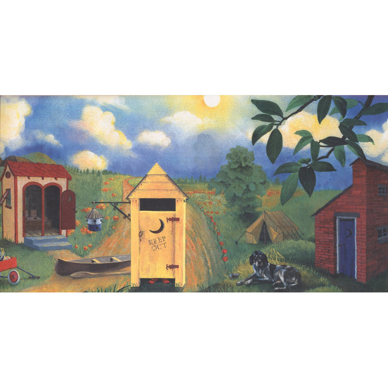 Bordure de papier peint Crowland Country Side Design, L 180 po x H 12 po
