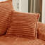Chaise longue en velours côtelé 47,61 po avec 2 coussins décoratifs - aucun assemblage requis-1447332319