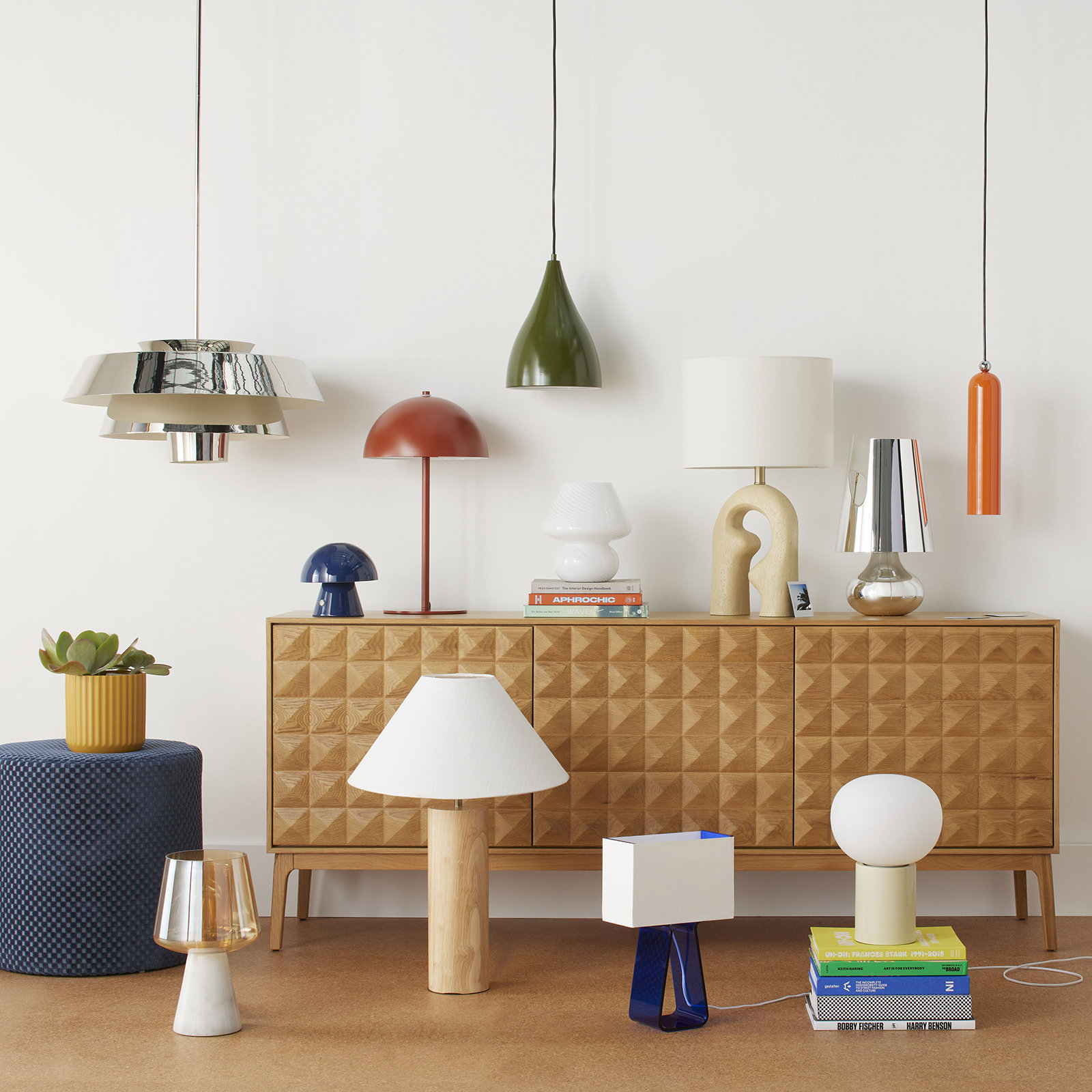 Xyanna Metal Desk Lamp, Navy