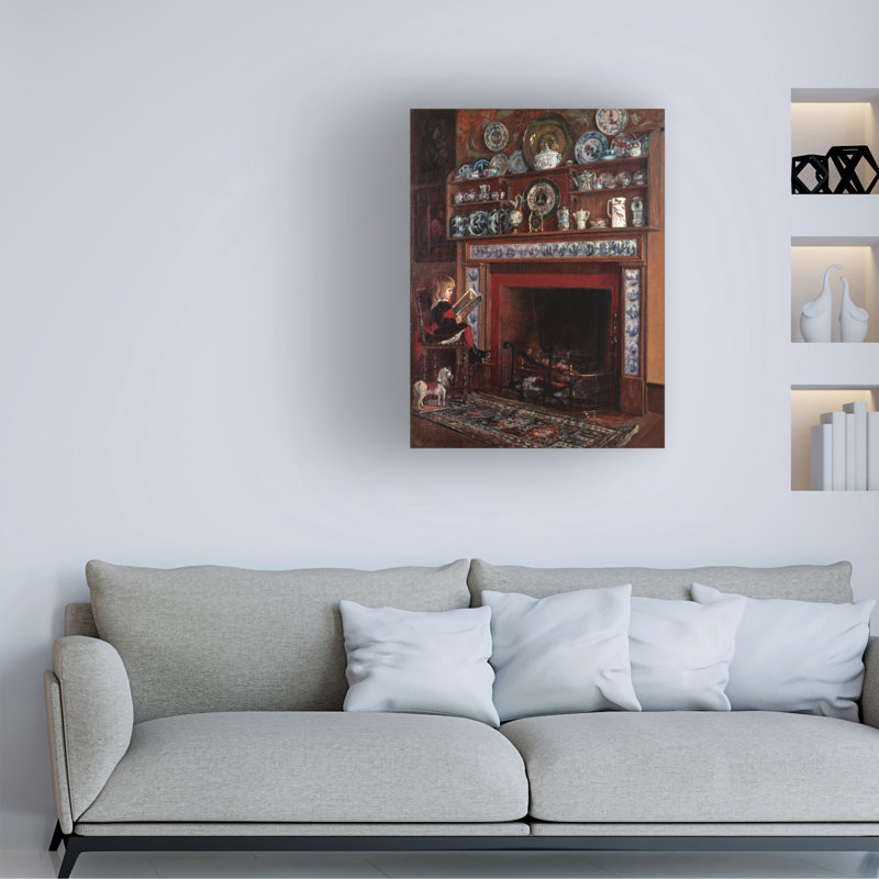 Marcus Jules Hearth Canvas Art, 14" H x 19" W