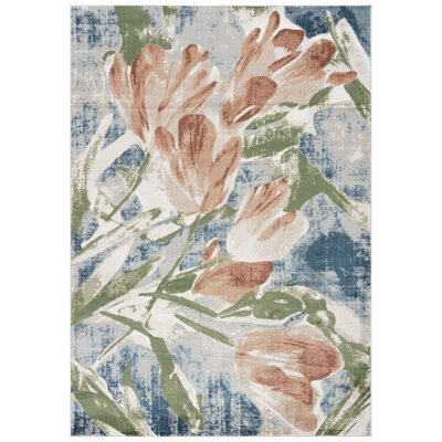 Tapis intérieur/extérieur à motif floral Utopia 811