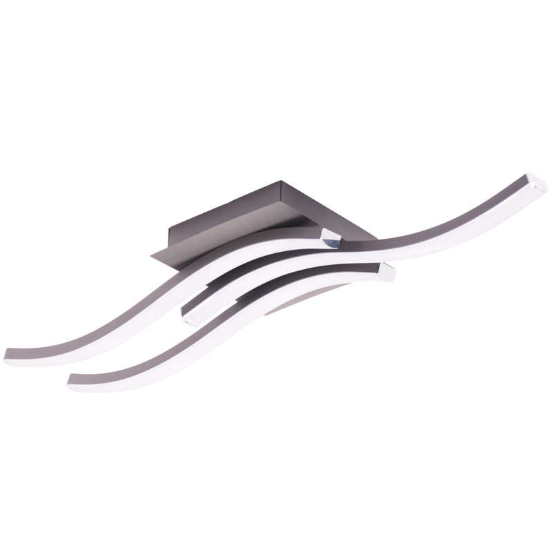 LED Semi Flush Mount, Nickel