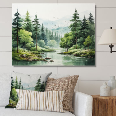 Tranquil Forests Landsacpe I - Forest Wall Art For Living Room