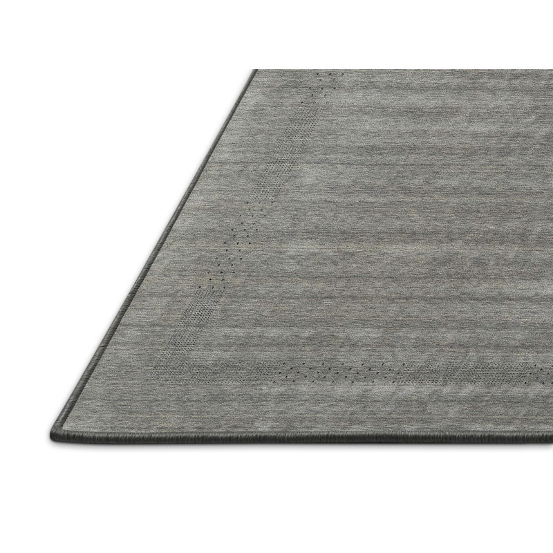 Tapis noir/gris, Rectangle 5 pi x 7 pi