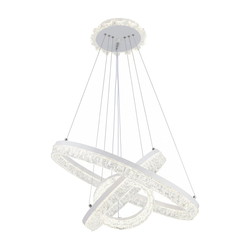 3 - Light Natural LED Dome Pendant